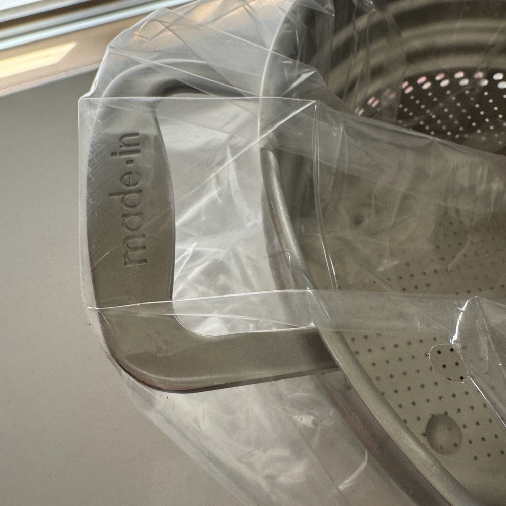 MADE IN Stainless Steel Pasta Insert Pasta Strainer or Steamer, New in Box - Picture 5 of 7